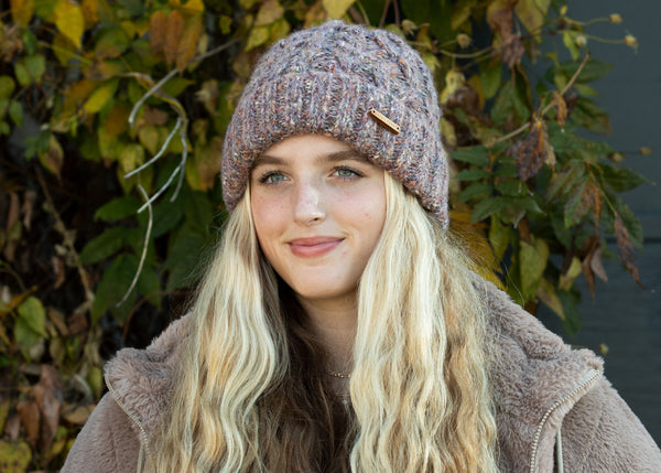 Adeline Beanie in Cappuccino - Sweet Turns