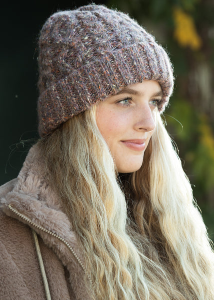 Adeline Beanie in Cappuccino - Sweet Turns
