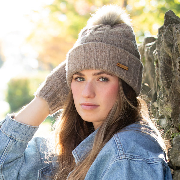 Oatmeal Becca Beanie - Sweet Turns