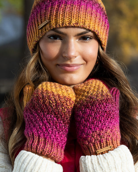 Early Rise Beanie in Fuschia - Sweet Turns