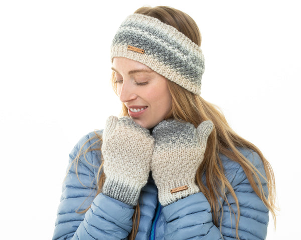 Early Rise Mitten in White - Sweet Turns