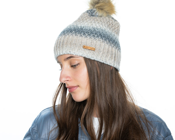Early Rise Beanie in White - Sweet Turns