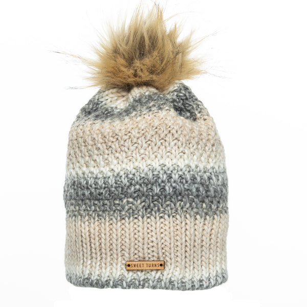 Early Rise Beanie in White - Sweet Turns