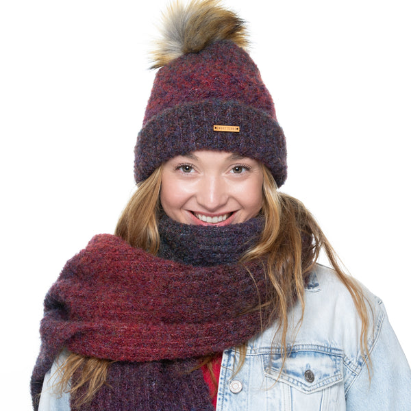 Eco Caroline Beanie in Wine - Sweet Turns