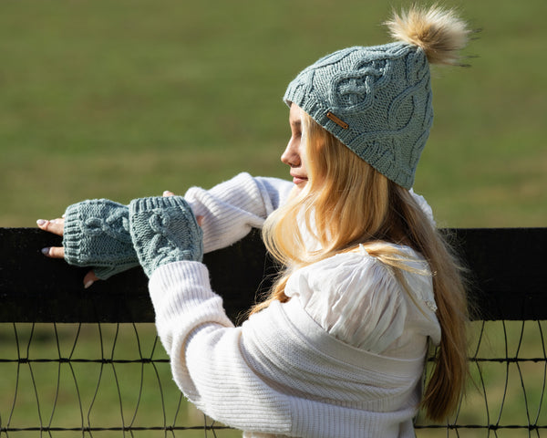 Eco Ivonne Beanie in Silver Blue - Sweet Turns