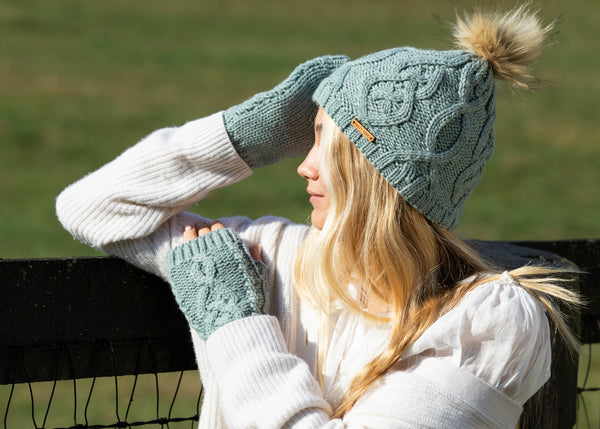 Eco Ivonne Beanie in Silver Blue - Sweet Turns