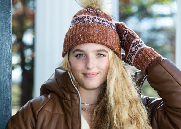 Ella Beanie in Coffee - Sweet Turns