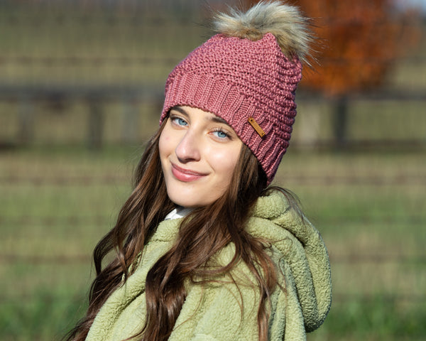 Lexington Beanie in Framboise - Sweet Turns