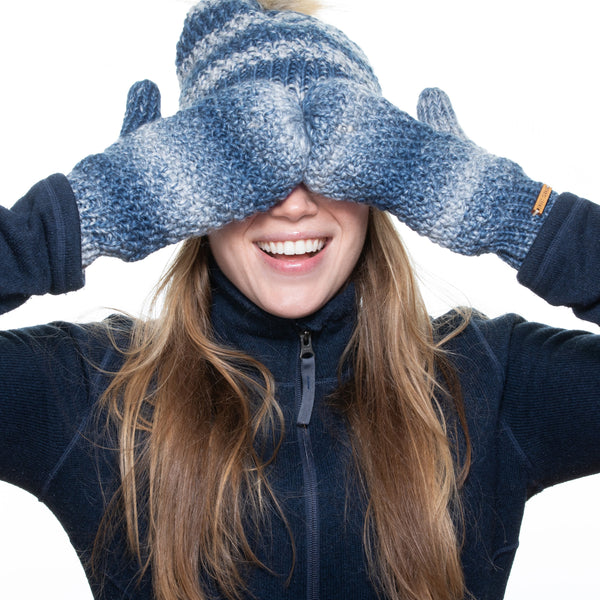 Early Rise Navy Mittens - Sweet Turns