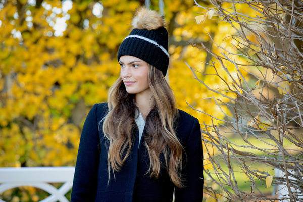 Sam Beanie in Black - Sweet Turns