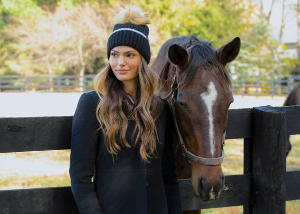 Sam Beanie in Black - Sweet Turns