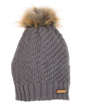 Lexington Beanie in Slate - Sweet Turns