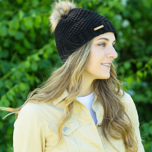 Lexington Beanie in Black - Sweet Turns