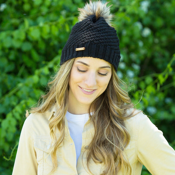 Lexington Beanie in Black - Sweet Turns