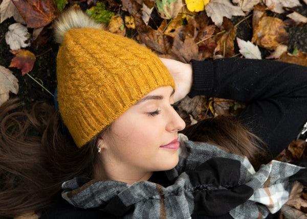 Charlie Beanie in Gold - Sweet Turns