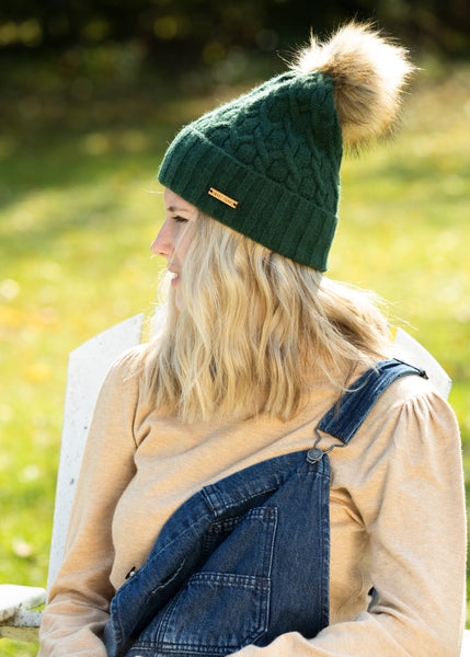 Annalise Beanie in Green - Sweet Turns