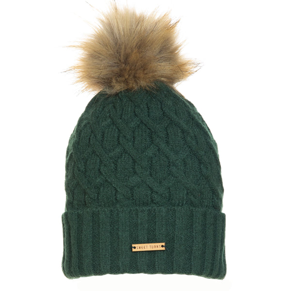 Annalise Beanie in Green - Sweet Turns