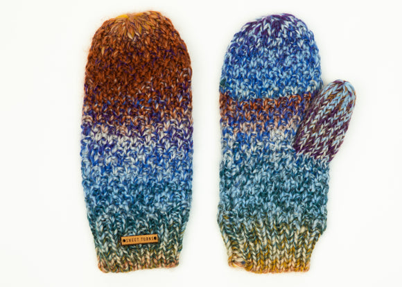 Early Rise Mitten in Blue - Sweet Turns