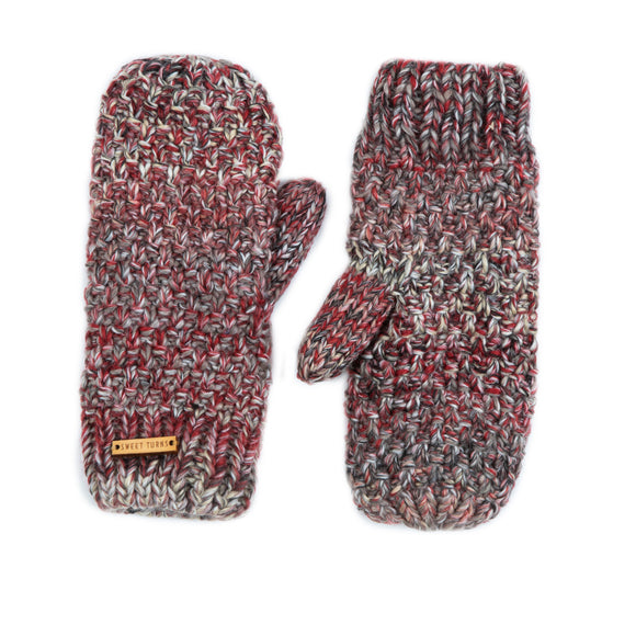 Early Rise Mitten in Ruby - Sweet Turns